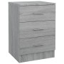 Mesita de noche madera contrachapada gris Sonoma 38x35x56 cm de vidaXL, Mesitas de noche - Ref: Foro24-815323, Precio: 59,74 ...