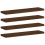 Wall shelves 4 pcs oak brown engineered wood 40x10x1.5cm by , Shelves and shelves - Ref: Foro24-838199, Price: 15,77 €, Disco...