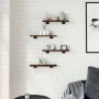 Wall shelves 4 pcs oak brown engineered wood 40x10x1.5cm by , Shelves and shelves - Ref: Foro24-838199, Price: 15,77 €, Disco...