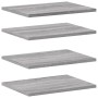 Wall shelves 4 pcs Sonoma gray engineered wood 40x30x1.5 cm by , Shelves and shelves - Ref: Foro24-838209, Price: 26,75 €, Di...