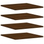 Wall shelves 4 pcs oak brown engineered wood 40x50x1.5cm by , Shelves and shelves - Ref: Foro24-838223, Price: 35,80 €, Disco...