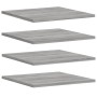 Wall shelves 4 pcs Sonoma gray engineered wood 40x50x1.5 cm by , Shelves and shelves - Ref: Foro24-838221, Price: 35,80 €, Di...