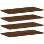 Wall shelves 4 pcs oak brown engineered wood 60x20x1.5cm by , Shelves and shelves - Ref: Foro24-838235, Price: 25,66 €, Disco...