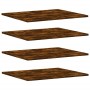 Wall shelves 4 pcs engineered wood smoke oak 60x50x1.5 cm by , Shelves and shelves - Ref: Foro24-838249, Price: 39,53 €, Disc...