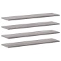 Wall shelves 4 pcs Sonoma gray engineered wood 80x20x1.5 cm by , Shelves and shelves - Ref: Foro24-838263, Price: 33,66 €, Di...