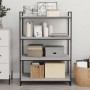 Wall shelves 4 pcs Sonoma gray engineered wood 80x40x1.5 cm by , Shelves and shelves - Ref: Foro24-838275, Price: 45,27 €, Di...