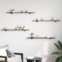 Wall shelves 4 pcs brown engineered wood 100x10x1.5 cm by , Shelves and shelves - Ref: Foro24-838289, Price: 26,84 €, Discoun...