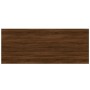 Wall shelves 4 pcs brown engineered wood 100x40x1.5 cm by , Shelves and shelves - Ref: Foro24-838305, Price: 57,18 €, Discoun...