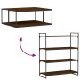 Wall shelves 4 pcs brown engineered wood 100x40x1.5 cm by , Shelves and shelves - Ref: Foro24-838305, Price: 57,18 €, Discoun...