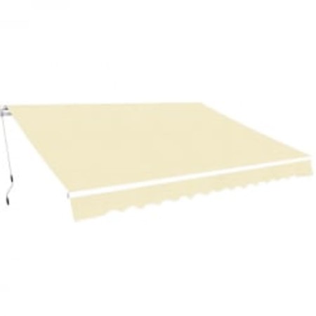 Manually operated folding awning 600 cm cream color by vidaXL, Awnings - Ref: Foro24-276353, Price: 537,17 €, Discount: %