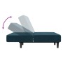 2 seater blue velvet sofa bed by , Sofas - Ref: Foro24-375731, Price: 214,96 €, Discount: %