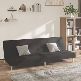 2 seater black fabric sofa bed by , Sofas - Ref: Foro24-375725, Price: 215,99 €, Discount: %