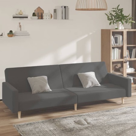 2 seater sofa bed light gray fabric by , Sofas - Ref: Foro24-375727, Price: 213,99 €, Discount: %