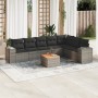 8-piece garden sofa set and gray synthetic rattan cushions by , Garden sets - Ref: Foro24-3225479, Price: 530,43 €, Discount: %