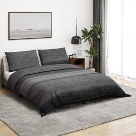 Dark gray cotton duvet cover set 225x220 cm by , Duvet covers - Ref: Foro24-136490, Price: 25,11 €, Discount: %