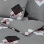 Gray cotton duvet cover set 140x200 cm by , Duvet covers - Ref: Foro24-136465, Price: 21,99 €, Discount: %