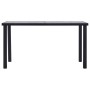 Black and concrete gray MDF dining table 140x70x75 cm by vidaXL, Kitchen and dining tables - Ref: Foro24-281858, Price: 174,2...