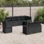 8-teiliges Gartensofa-Set und schwarze synthetische Rattankissen von , Gartensets - Ref: Foro24-3219225, Preis: 540,34 €, Rab...