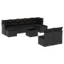 Set de sofás de jardín 10 pzas cojines ratán sintético negro de , Conjuntos de jardín - Ref: Foro24-3218275, Precio: 546,17 €...