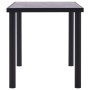 Black and concrete gray MDF dining table 140x70x75 cm by vidaXL, Kitchen and dining tables - Ref: Foro24-281858, Price: 174,2...