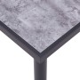 Black and concrete gray MDF dining table 140x70x75 cm by vidaXL, Kitchen and dining tables - Ref: Foro24-281858, Price: 174,2...