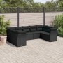 8-piece garden sofa set and black synthetic rattan cushions by , Garden sets - Ref: Foro24-3218125, Price: 540,99 €, Discount: %