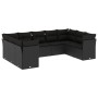 8-piece garden sofa set and black synthetic rattan cushions by , Garden sets - Ref: Foro24-3218125, Price: 526,69 €, Discount: %