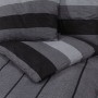 Dark gray cotton duvet cover set 260x220 cm by , Duvet covers - Ref: Foro24-136431, Price: 32,57 €, Discount: %