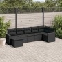 7-teiliges Garten-Essset und schwarze Kissen aus synthetischem Rattan von , Gartensets - Ref: Foro24-3219265, Preis: 412,02 €...