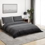 Dark gray cotton duvet cover set 200x200 cm by , Duvet covers - Ref: Foro24-136486, Price: 24,24 €, Discount: %