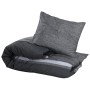 Dark gray cotton duvet cover set 200x200 cm by , Duvet covers - Ref: Foro24-136486, Price: 24,24 €, Discount: %