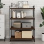 Wall shelves 4 pcs oak brown engineered wood 80x40x1.5cm by , Shelves and shelves - Ref: Foro24-838277, Price: 47,47 €, Disco...