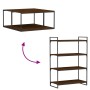 Wall shelves 4 pcs oak brown engineered wood 80x40x1.5cm by , Shelves and shelves - Ref: Foro24-838277, Price: 47,47 €, Disco...