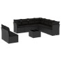 Set de sofás de jardín 10 pzas cojines ratán sintético negro de , Conjuntos de jardín - Ref: Foro24-3249684, Precio: 671,95 €...