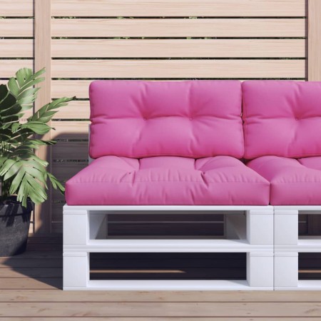 Cushions for pallet sofa 2 pieces pink fabric by , Cushions for chairs and sofas - Ref: Foro24-360709, Price: 54,68 €, Discou...