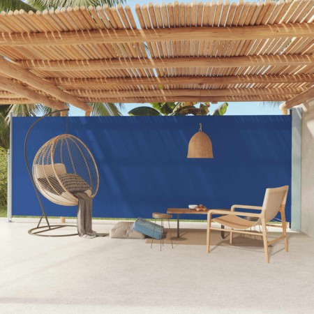 Retractable blue garden side awning 200x600 cm by , Umbrellas - Ref: Foro24-317972, Price: 116,10 €, Discount: %