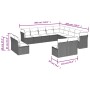 Garden sofa set with 13-piece black synthetic rattan cushions by , Garden sets - Ref: Foro24-3250324, Price: 850,01 €, Discou...