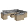 Set mit 14 Gartensofas mit Kissen Kunstrattan beige von , Gartensets - Ref: Foro24-3250398, Preis: 1,00 €, Rabatt: %