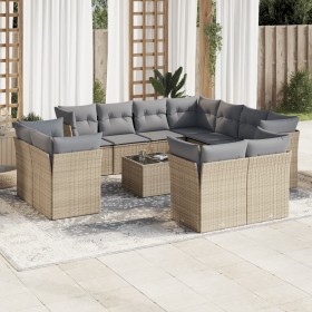 Garden sofa set 12 pieces and brown synthetic rattan cushions by , Garden sets - Ref: Foro24-3250358, Price: 939,17 €, Discou...