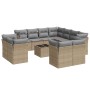 Garden sofa set 12 pieces and brown synthetic rattan cushions by , Garden sets - Ref: Foro24-3250358, Price: 924,31 €, Discou...