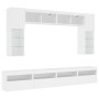 TV-Wandschrank mit LED-Leuchten 8 Stück weiß von , TV-Möbel - Ref: Foro24-3216764, Preis: 355,07 €, Rabatt: %