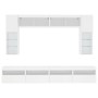 TV-Wandschrank mit LED-Leuchten 8 Stück weiß von , TV-Möbel - Ref: Foro24-3216764, Preis: 355,07 €, Rabatt: %