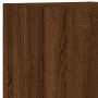 Wall TV cabinets with LED lights 8 pieces oak brown by , TV Furniture - Ref: Foro24-3216770, Price: 358,57 €, Discount: %