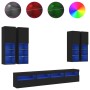 Wall-mounted TV furniture with 7-piece black LED lights by , TV Furniture - Ref: Foro24-3216772, Price: 413,46 €, Discount: %