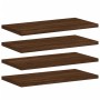 Wall shelves 4 units engineered wood oak smoke 40x20x1.5 cm by , Shelves - Ref: Foro24-838205, Price: 18,82 €, Discount: %