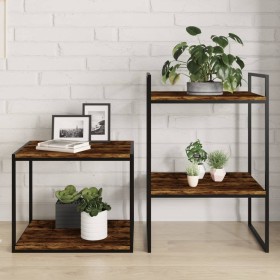 Wall shelves 4 pcs engineered wood smoke oak 40x40x1.5 cm by , Shelves and shelves - Ref: Foro24-838213, Price: 30,26 €, Disc...