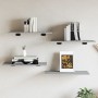 Wall shelves 4 units engineered wood gray Sonoma 60x30x1.5 cm by , Shelves - Ref: Foro24-838239, Price: 31,90 €, Discount: %