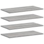 Wall shelves 4 units engineered wood gray Sonoma 60x30x1.5 cm by , Shelves - Ref: Foro24-838239, Price: 31,90 €, Discount: %