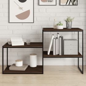 Wall shelves 4 units engineered wood brown oak 60x40x1.5cm by , Shelves - Ref: Foro24-838247, Price: 39,99 €, Discount: %