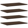 Estantes pared 4 uds madera ingeniería marrón roble 60x40x1,5cm de , Estanterías - Ref: Foro24-838247, Precio: 36,92 €, Descu...